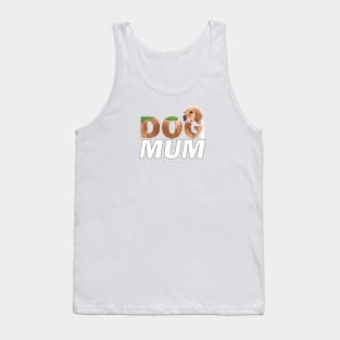 Dog mum - golden retriever oil painting wordart Tank Top